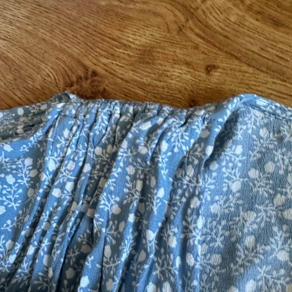 Los Angeles Atelier & Other Stories Blue White Floral Wrap Dress US 2 - Picture 6 of 16
